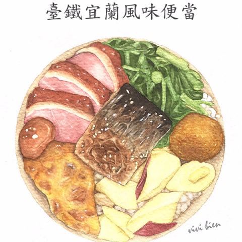 這張照片是一盤日式便當，裡面的食材有烤魚、烤肉、炒青菜、炸物、馬鈴薯等等。