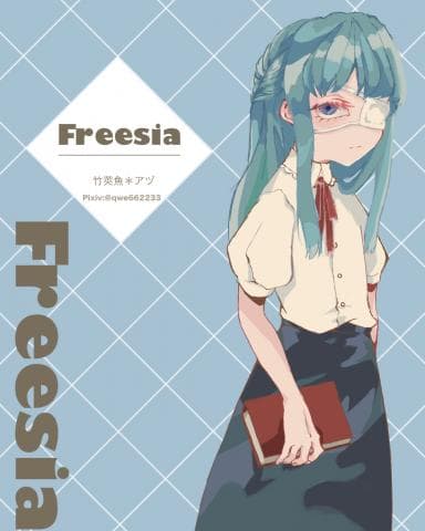 這張照片是一個穿著白色襯衫和深色裙子的女孩，她拿著一本紅色的書，並且戴著眼罩。