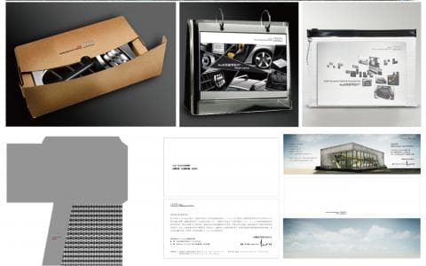 這張照片是一個打開的盒子，裡面放著一個汽車模型。盒子是淺棕色的，模型是黑色的。盒子上有文字，模型的輪子清晰可見。