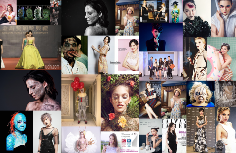 這張照片是一張由多張照片組成的拼貼畫，照片中的人物都以不同風格的妝容呈現，像是濃妝、淡妝、特殊妝容等等，展現了不同的美麗。
