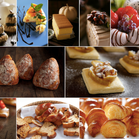 這張「美食」的照片是一些烘焙食品，例如麵包和蛋糕。