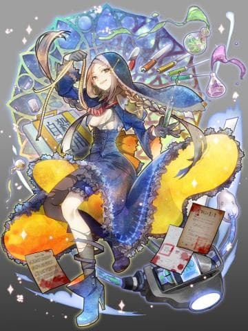 這張照片是一個女孩，她穿著藍色和黃色的衣服，看起來很活潑。她似乎正在拿著一個神秘的物品，她的表情很自信。