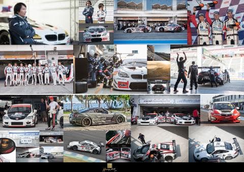 這張「賽車」的照片是 一群人正在賽道上準備比賽， 有人正在準備賽車， 也有人正在看比賽。