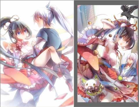 這張照片是一個少女被一個男人抱住，女孩驚訝地看著前方，男人的眼神則充滿了堅定。