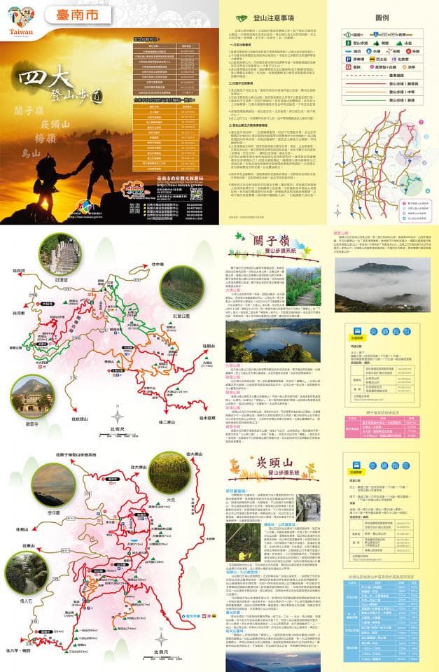 這張照片是一張臺灣四大地形圖,圖中標示出臺灣的四大地形:山地、丘陵、臺地、平原,以及各地的景點。