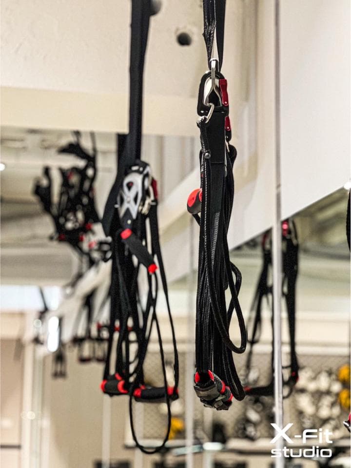 這張圖片是關於懸吊訓練的。懸吊訓練可以增強肌力、平衡和協調性。尋找專業的懸吊訓練教練,請上PRO360。