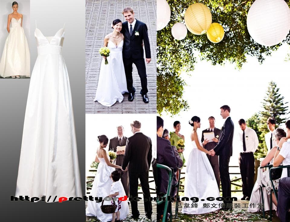 1) 這張照片顯示了三個不同的婚禮場景