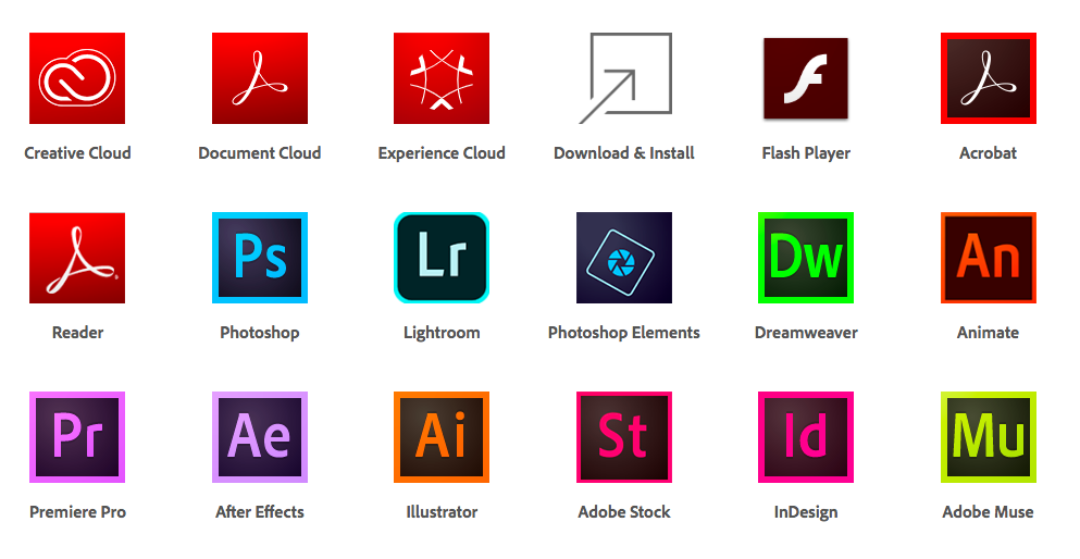 Adobe公司出版的平面設計軟體為目前主流
